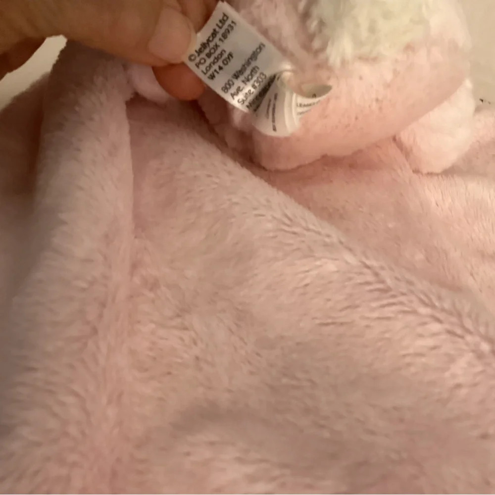 Jellycat bashfull bunny lovey blanket 13”x13” - Picture 7 of 8